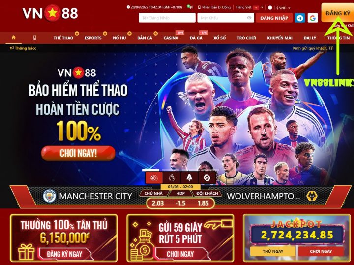 Khuyến mãi VN88 tháng 5/2025